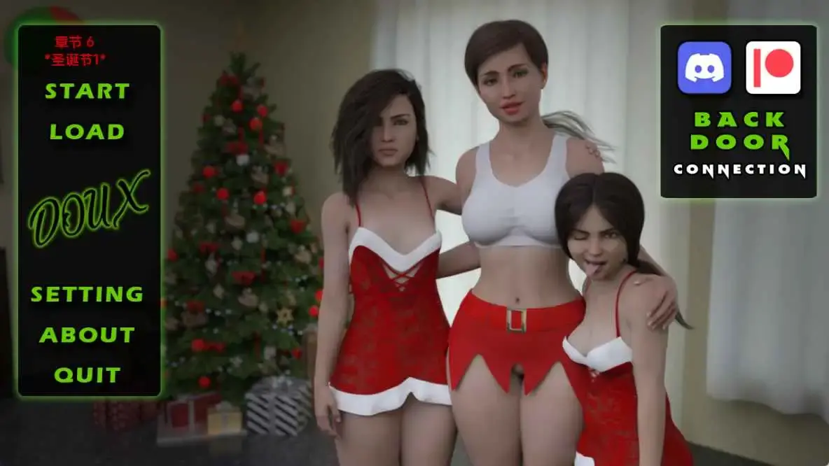 【欧美SLG/汉化/动态】后门连接：圣诞特辑 AI版【PC+安卓/1.36G/更新】Back Door Connection [Christmas Special]-米哈社