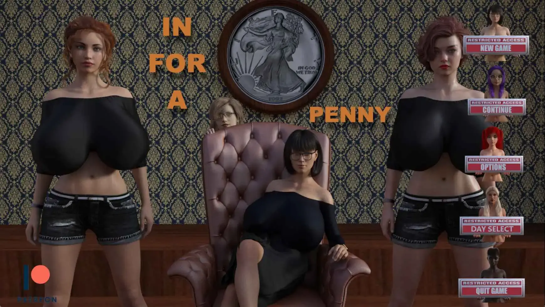 【欧美SLG/汉化/动态】一分钱一分货v0.74 AI版【PC+安卓/5.82G/更新】In for a Penny [v0.74]-米哈社